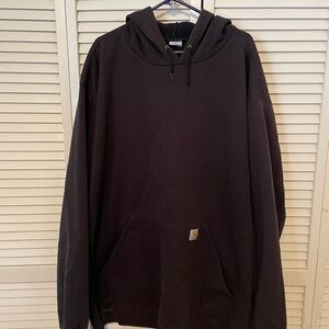 Carhartt Brown Hoodie with Logo Patch